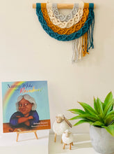 Load image into Gallery viewer, Macrame Rainbow &amp; Book Aqua Mustard Combo
