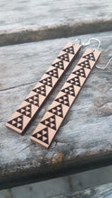 Load image into Gallery viewer, Earrings Māori Bamboo Engraved

