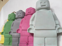 Load image into Gallery viewer, Lego XL Concrete Figures Handmade using quality materials, these guys are the new, must have accessory to complete any decor. 25cm high x 16cm wide
